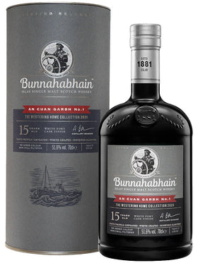 Bunnahabhain 15 Year Old An Cuan Garbh No. 1 White Port Cask Finish Single Malt Scotch Whisky 700mL