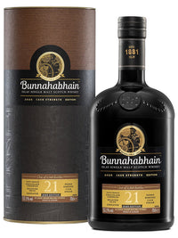 Bunnahabhain 21 Year Old Cask Strength 2025 Single Malt Scotch Whisky 700mL