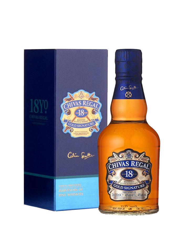 Chivas Regal 18 Year Old Gold Signature Scotch Whisky 200mL – The