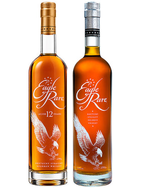 Eagle Rare 10 + 12 Year Old Bundle Kentucky Straight Bourbon Whiskey 700mL + 750mL