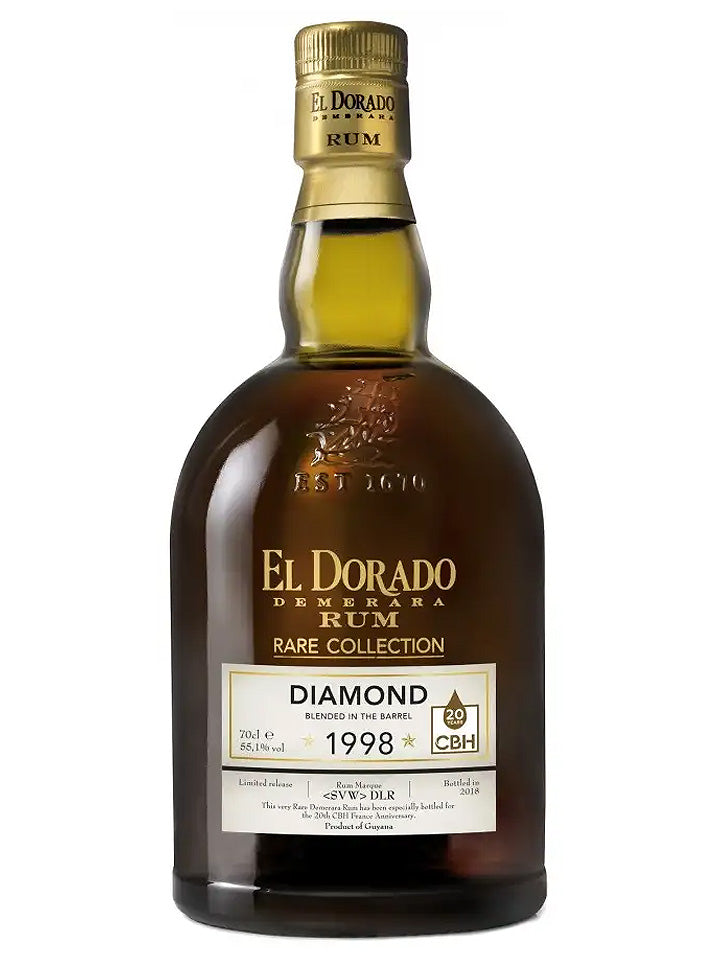 El Dorado 20 Year Old Rare Collection Diamond 1998 CBH Guyanese
