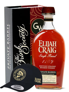 Elijah Craig 11 Year Old Private Barrel 'The Drink Society x Goodwater' Barrel Proof Kentucky Straight Bourbon Whiskey 700mL + Death By Chocolate Cap