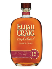 Elijah Craig 15 Year Old Single Barrel 2026 Release Kentucky Straight Bourbon Whiskey 750mL