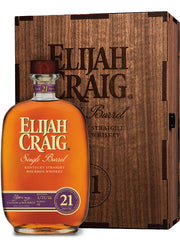 Elijah Craig 21 Year Old Single Barrel 2026 Release Kentucky Straight Bourbon Whiskey 750mL