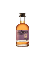 Glenallachie 12 Year Old Speyside Single Malt Scotch Whisky Glass Miniature 50mL