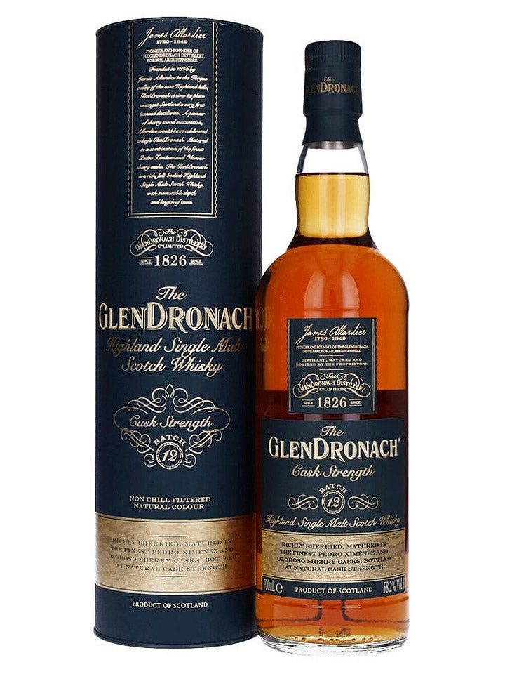 GlenDronach Cask Strength Batch 12 Single Malt Scotch Whisky 700mL