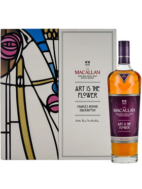 The Macallan x Charles Rennie Mackintosh "Art Is The Flower" Highland Single Malt Scotch Whisky 700mL