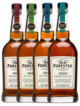 Old Forester Original Whiskey Row Collection 1870 + 1897+ 1910 + 1920 Kentucky Straight Bourbon 4 x 750mL
