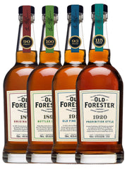 Old Forester Original Whiskey Row Collection 1870 + 1897+ 1910 + 1920 Kentucky Straight Bourbon 4 x 750mL