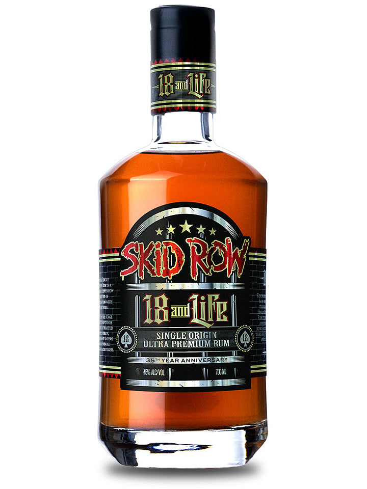 Skid Row 18 Year Old &ldquo;18 And Life&rdquo; Single Origin Ultra Premium Rum 