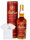 W.L. Weller 7 Year Old "Cigar Cut" Antique 107 Kentucky Wheated Bourbon Whiskey 700mL + Tee Shirt Bundle