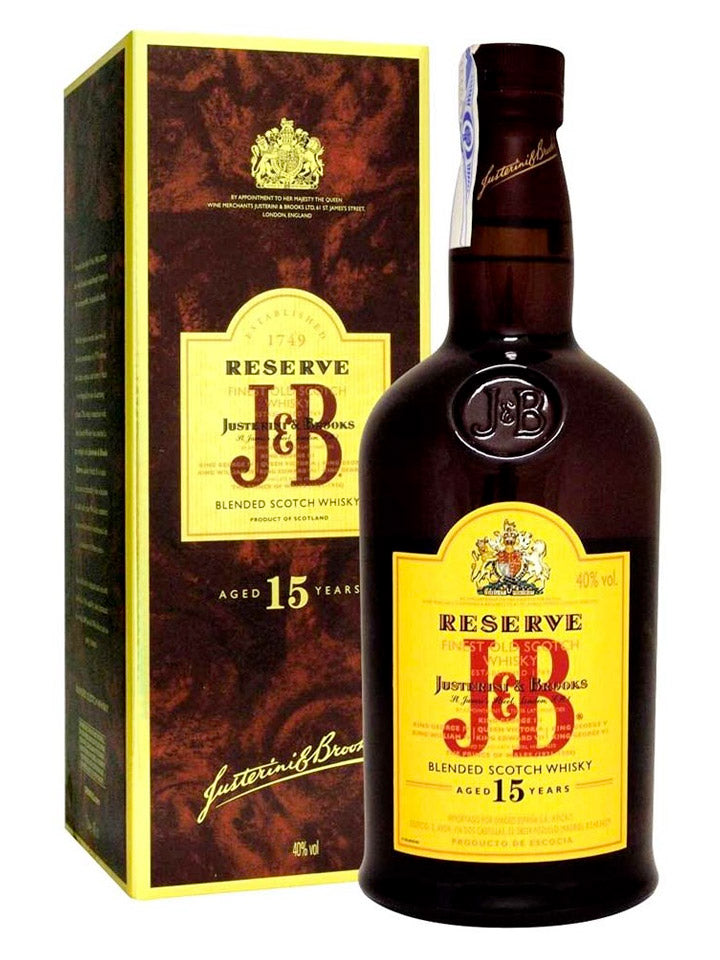 J&B Rare 15 Year Old Reserve Blended Scotch Whisky 1L – The Drink