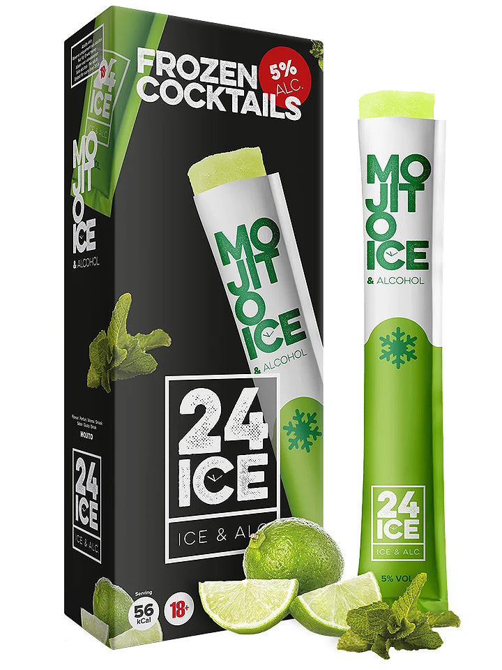 24 Ice Frozen Cocktails Mojito Pack 5 x 65mL