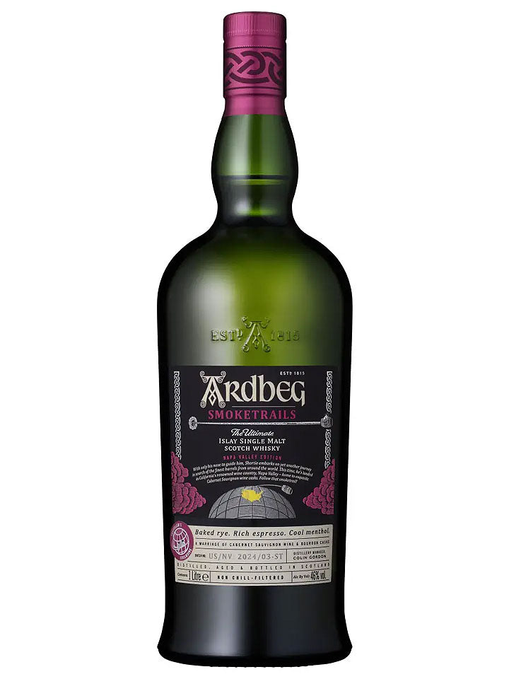 Ardbeg Smoketrails Napa Valley Limited Edition Single Malt Scotch Whisky 1L