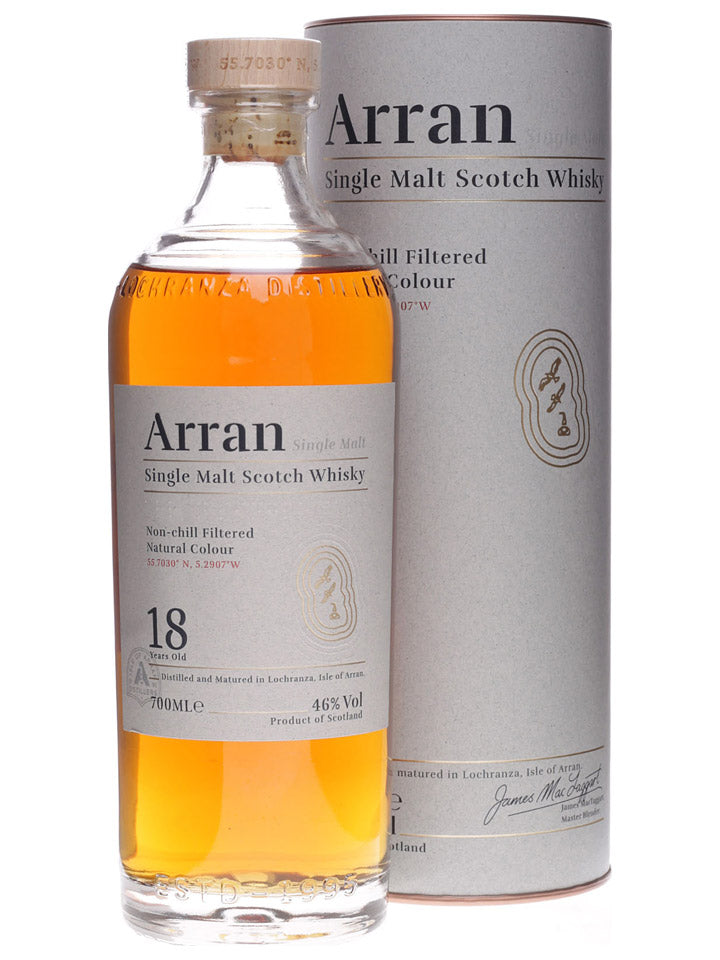 Arran 18 Year Old (2019 Release) Single Malt Scotch Whisky 700mL