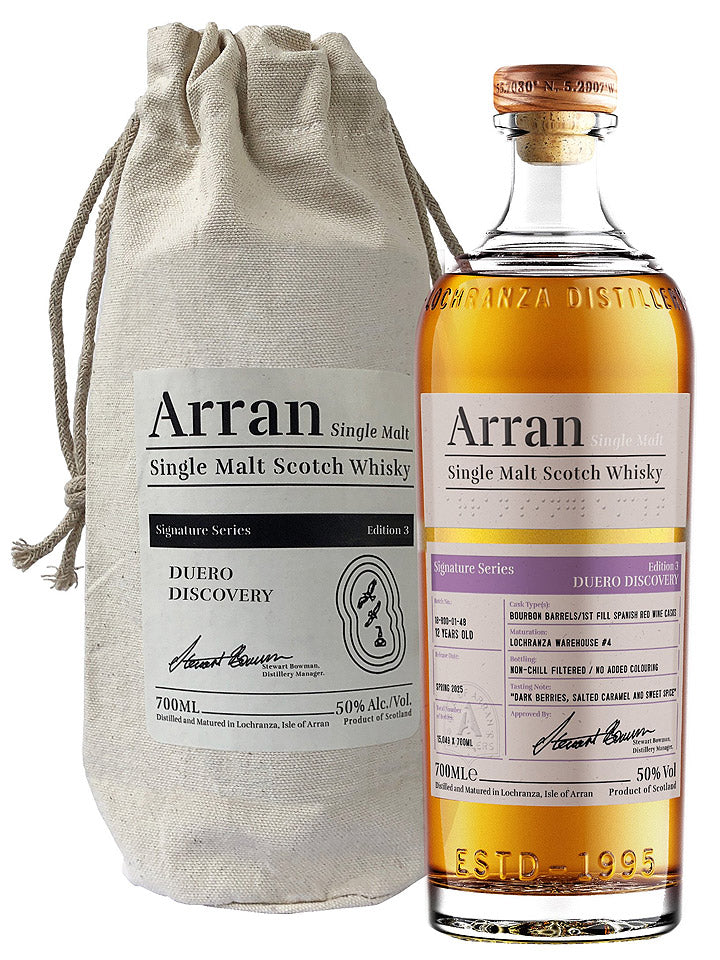 Arran 12 Year Old Signature Series Edition #3: Duero Discovery Single Malt Scotch Whisky 700mL