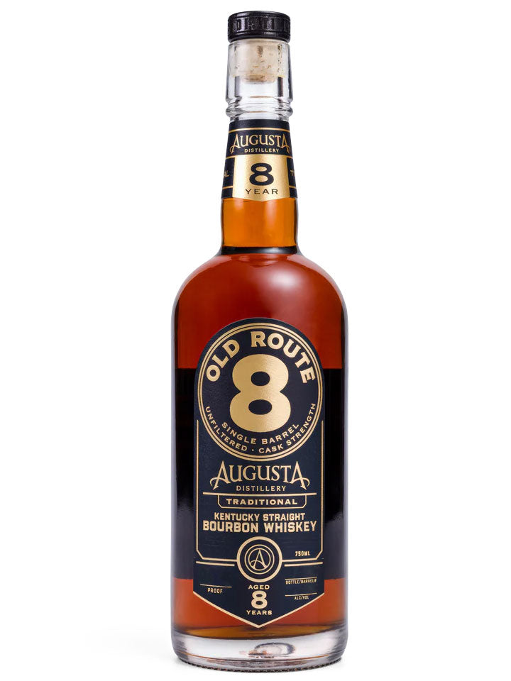 Augusta Distillery Old Route 8 Year Old Single Barrel "Hazelnut Lamington" 58.6% Cask Strength Kentucky Straight Bourbon Whiskey 750mL