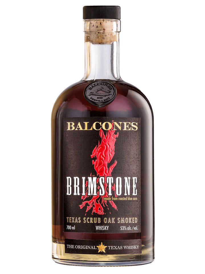 Balcones Brimstone Texas Scrub Oak Smoked Corn American Whisky 700mL