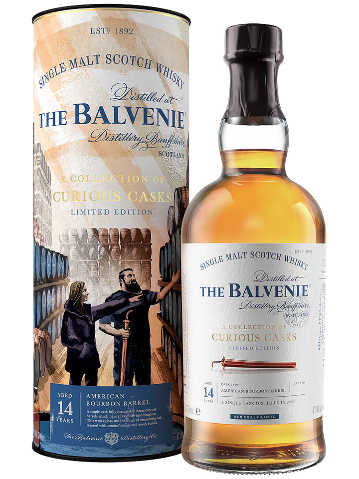 Balvenie 14 Year Old American Bourbon Barrel Collection Of Curious Casks Single Malt Scotch Whisky 700mL