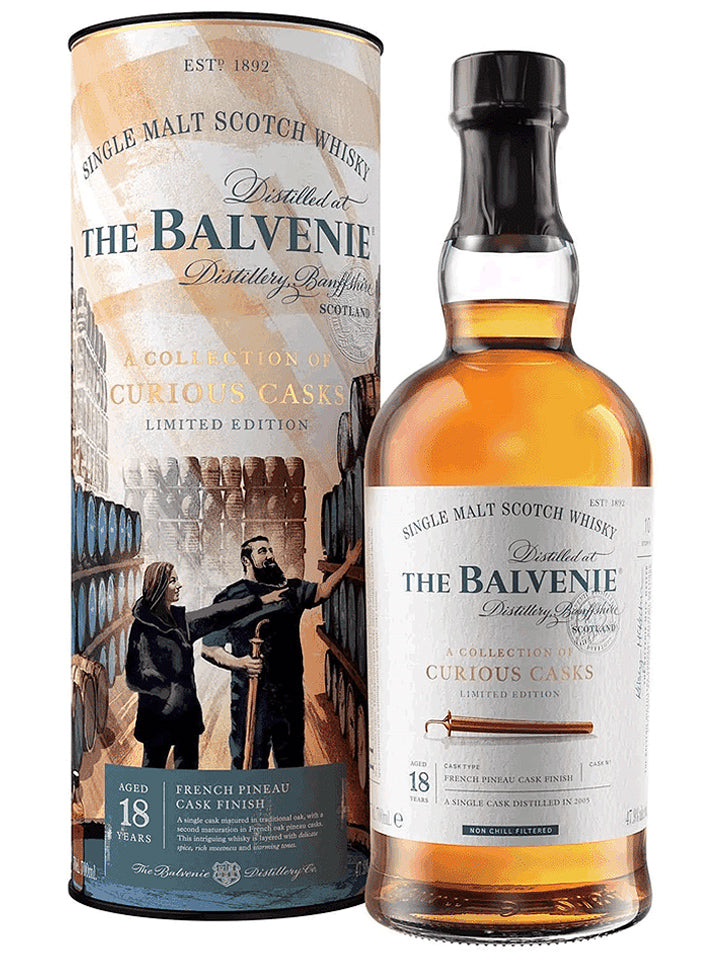 Balvenie 18 Year Old French Pineau Cask Collection Of Curious Casks Single Malt Scotch Whisky 700mL