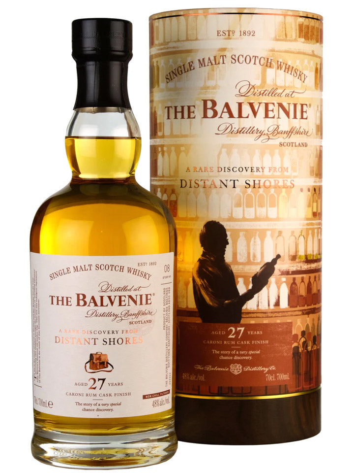 Balvenie 27 Year Old Distant Shores Caroni Rum Cask Single Malt Scotch Whisky 700mL