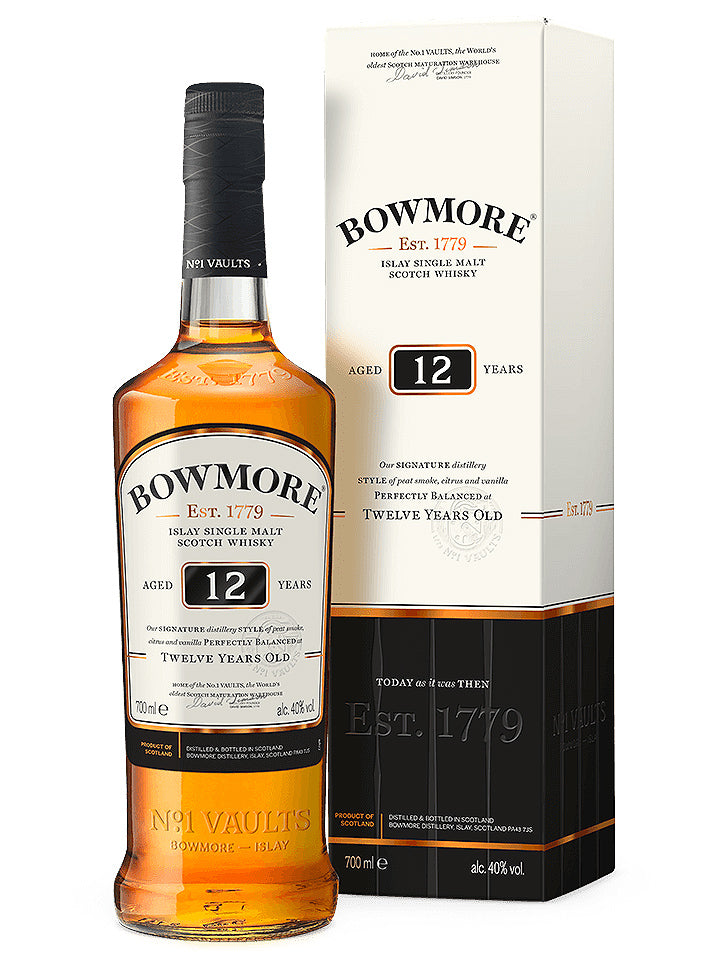 Bowmore 12 Year Old Single Malt Scotch Whisky 700mL