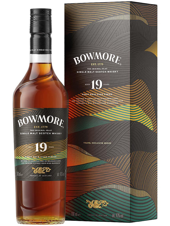 Bowmore 19 Year Old Pinot Noir Cask Finish Single Malt Scotch Whisky 700mL