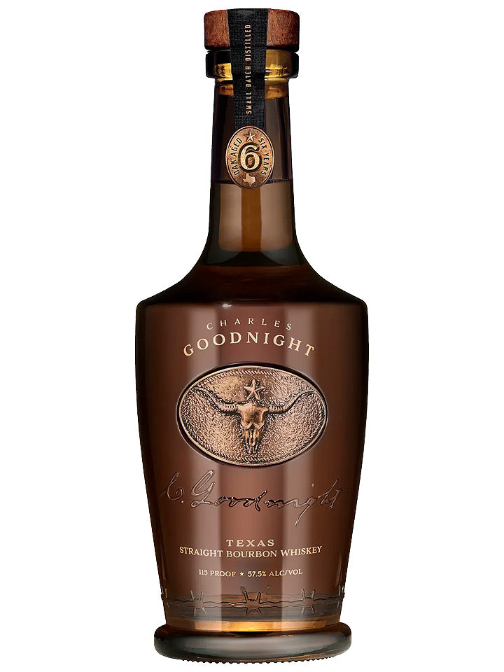 Charles Goodnight 6 Year Old Barrel Strength Texas Straight Bourbon Whiskey 750mL