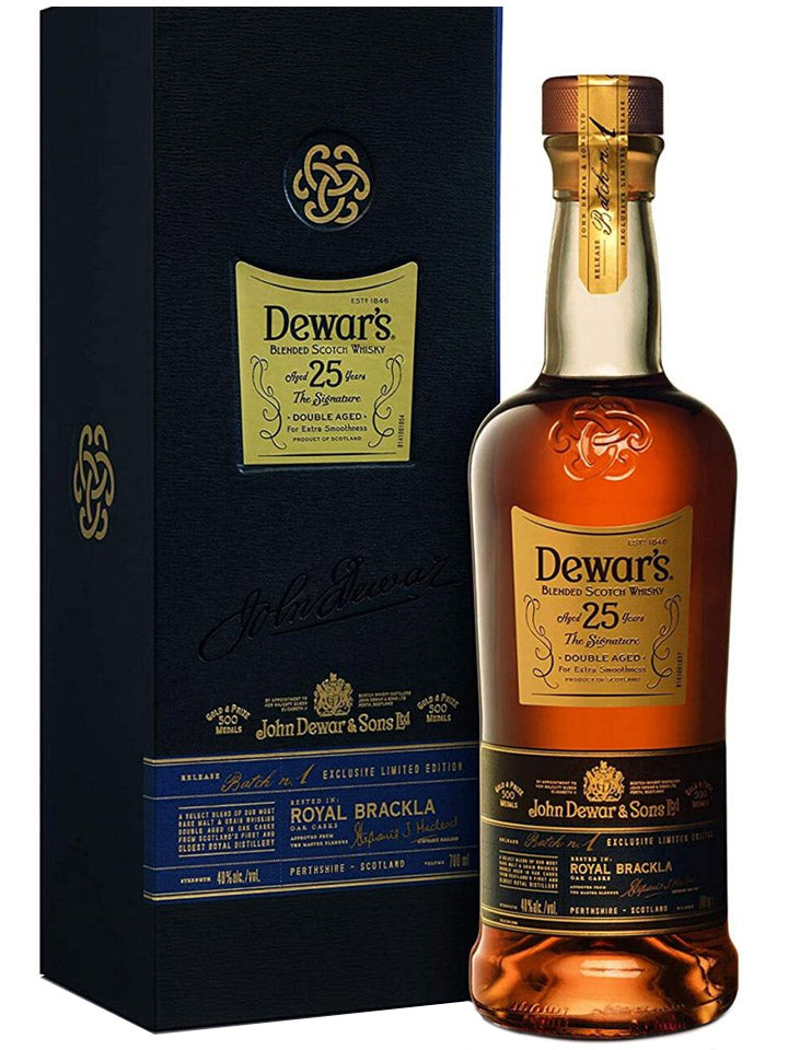 Dewar's 25 Year Old The Signature Blended Scotch Whisky 750mL – The ...