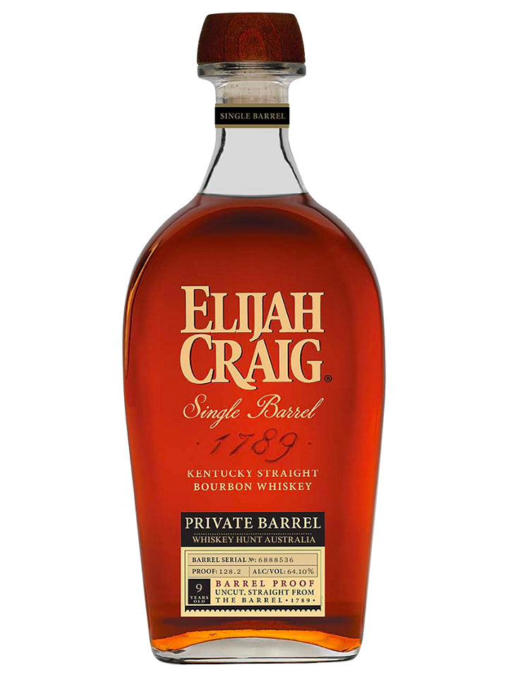 Elijah Craig 9 Year Old Private Barrel WHA Barrel Proof 64.10% Kentucky Straight Bourbon Whiskey 750mL