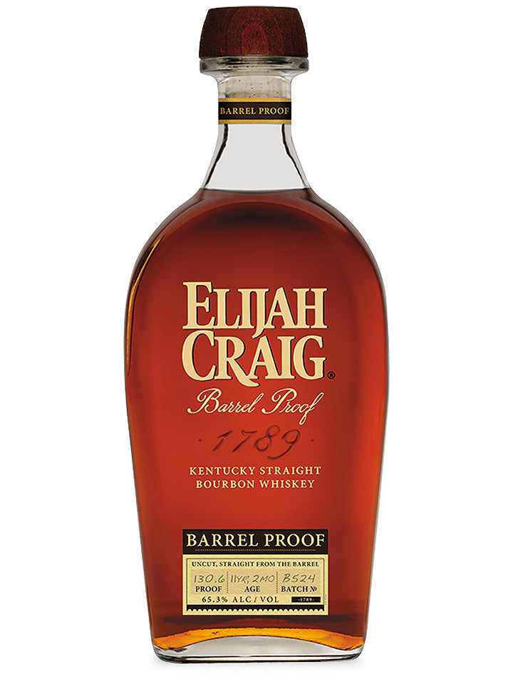 Elijah Craig 11 Year Old Barrel Proof Batch B524 65.3% Kentucky Straight Bourbon Whiskey 750mL