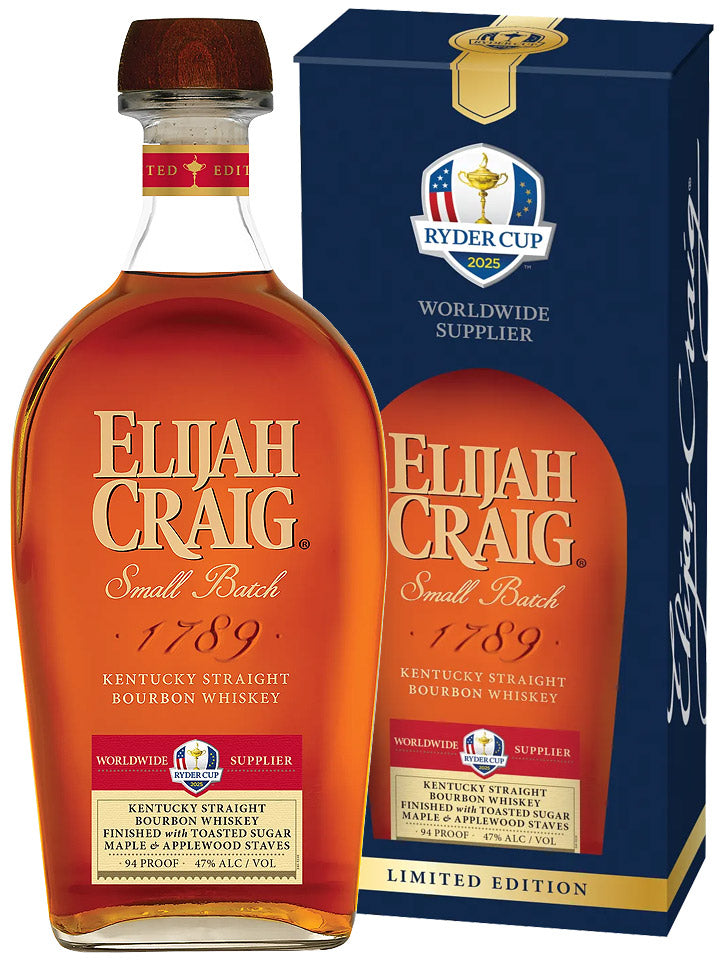 Elijah Craig 2025 Ryder Cup Limited Edition Kentucky Straight Bourbon Whiskey 700mL