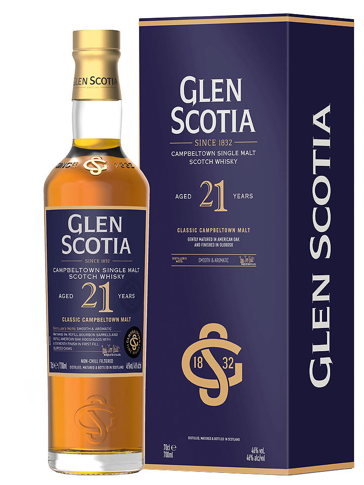 Glen Scotia 21 Year Old Campbeltown Single Malt Scotch Whisky 700mL