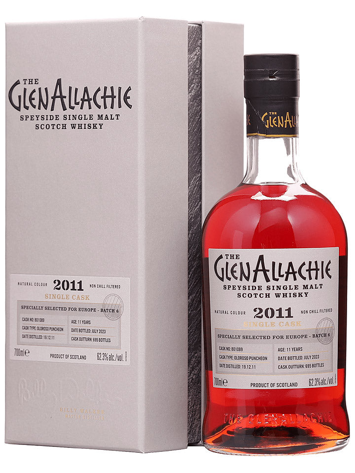 Glenallachie 11 Year Old 2011 Single Cask Oloroso Puncheon Sherry Cask Strength Single Malt Scotch Whisky 700mL
