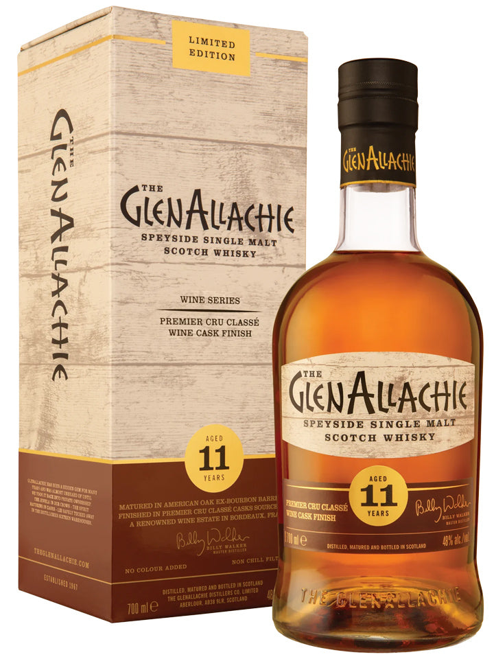 Glenallachie 11 Year Old Premier Cru Classé Wine Cask Finish Single Malt Scotch Whisky 700mL