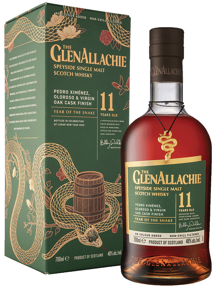 Glenallachie 11 Year Old Year Of The Snake PX & Virgin Oak Cask Finish Single Malt Scotch Whisky 700mL