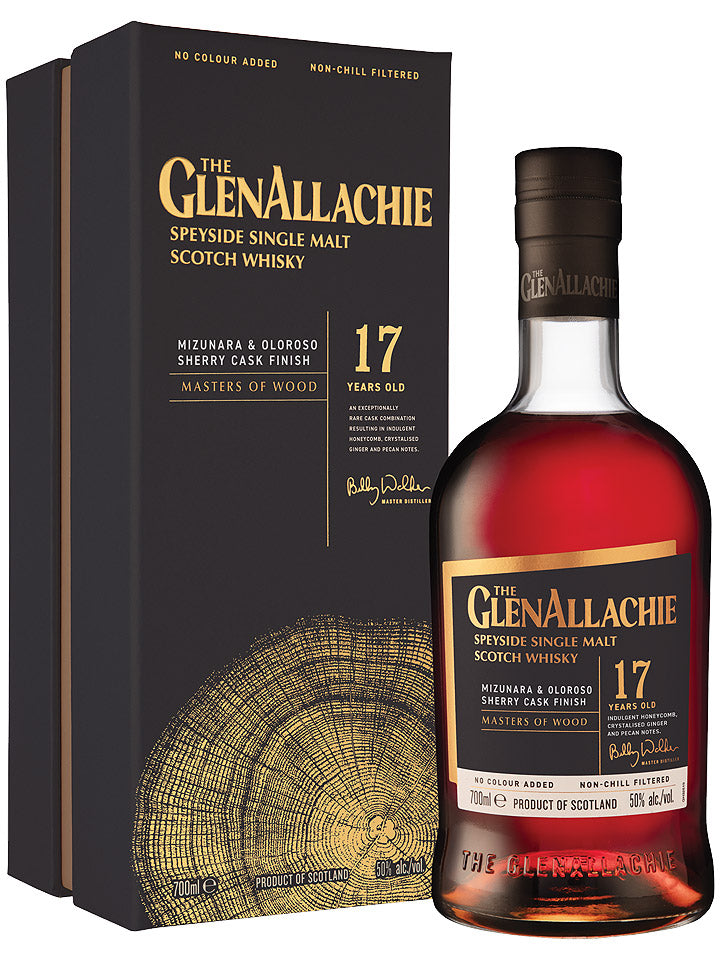 Glenallachie 17 Year Old Mizunara & Oloroso Sherry Cask Finish Single Malt Scotch Whisky 700mL