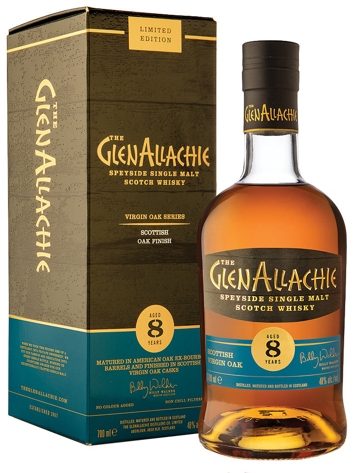 Glenallachie 8 Year Old Scottish Virgin Oak Single Malt Scotch Whisky 700mL