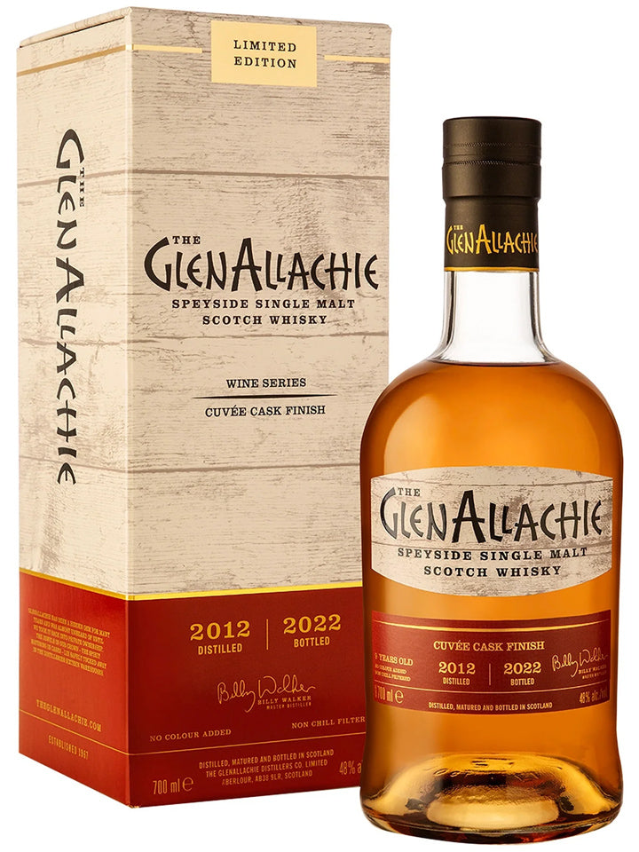 Glenallachie 9 Year Old 2012 Vintage Cuvee Wine Cask Finish Single Malt Scotch Whisky 700mL