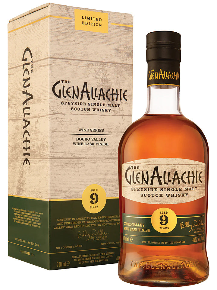 Glenallachie 9 Year Old Douro Valley Wine Cask Finish Single Malt Scotch Whisky 700mL