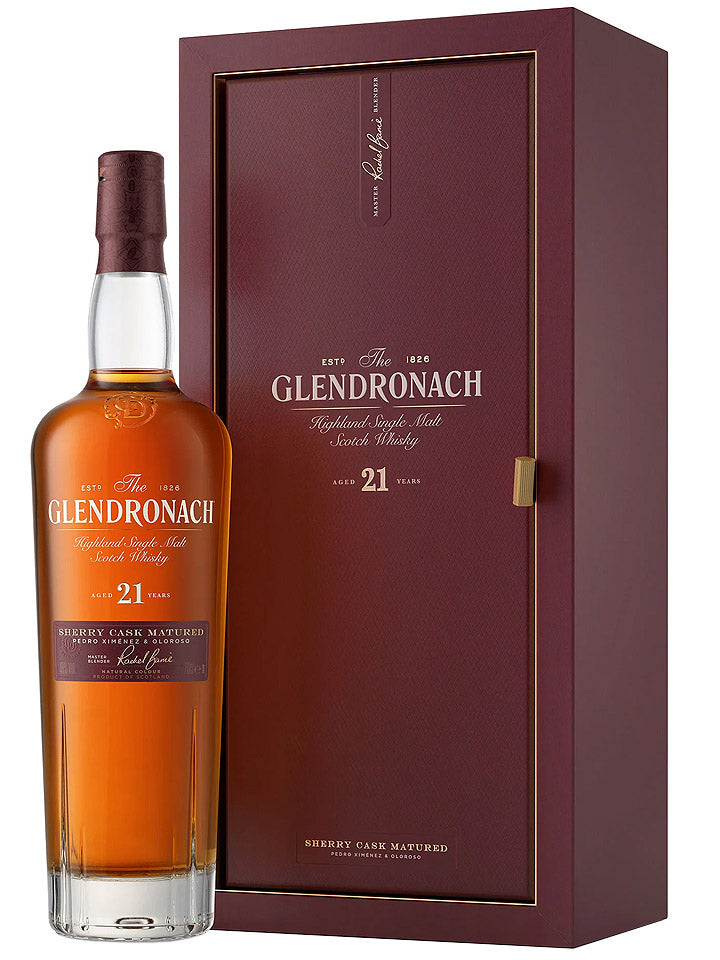 GlenDronach 21 Year Old Sherry Cask Matured Single Malt Scotch Whisky 700mL