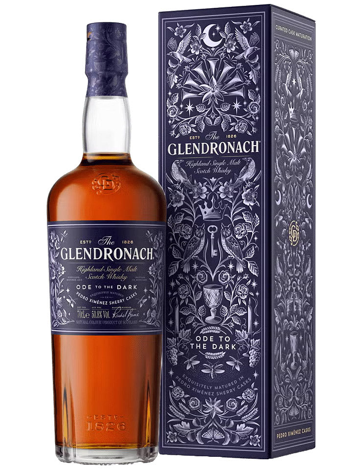 GlenDronach Ode To The Dark Pedro Ximénez Sherry Casks Single Malt Scotch Whisky 700mL