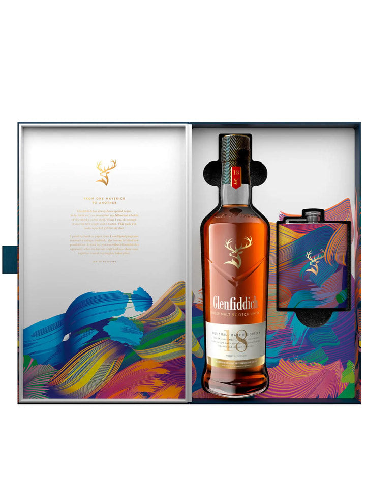 Glenfiddich 18 Year Old 700ml ウイスキー３本セット Glenfiddich 18 Year Old Limited Edition Design + Flask Single Malt