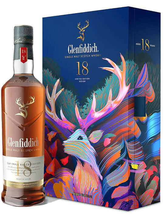 Glenfiddich 18 Year Old Limited Edition Design + Flask