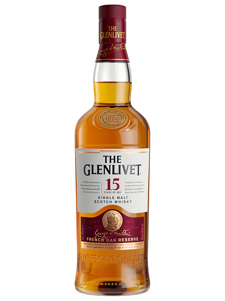 Glenlivet 15 Year Old French Oak Reserve Single Malt Scotch Whisky 700mL