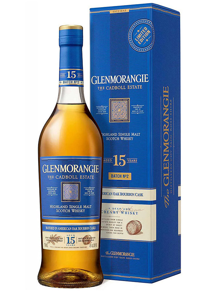 Glenmorangie 15 Year Old The Cadboll Estate Batch 2 Single Malt Scotch Whisky 700mL