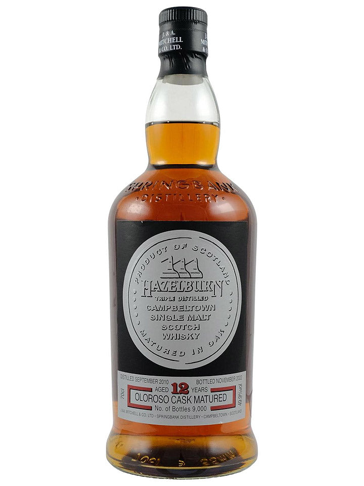 Hazelburn 12 Year Old 2010 Oloroso Cask Matured Campbeltown Single Malt Scotch Whisky 700mL