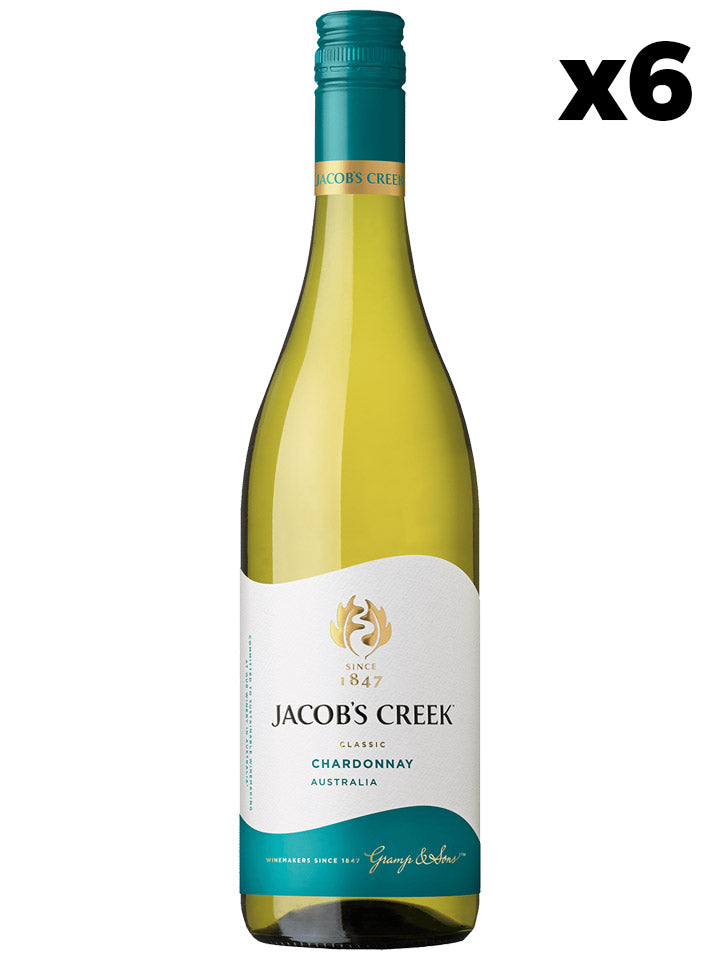 Jacob's Creek Classic Chardonnay White Wine Case 6 x 750mL
