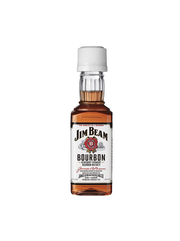 Jim Beam White Label 40% Kentucky Bourbon Whiskey Miniature 50mL