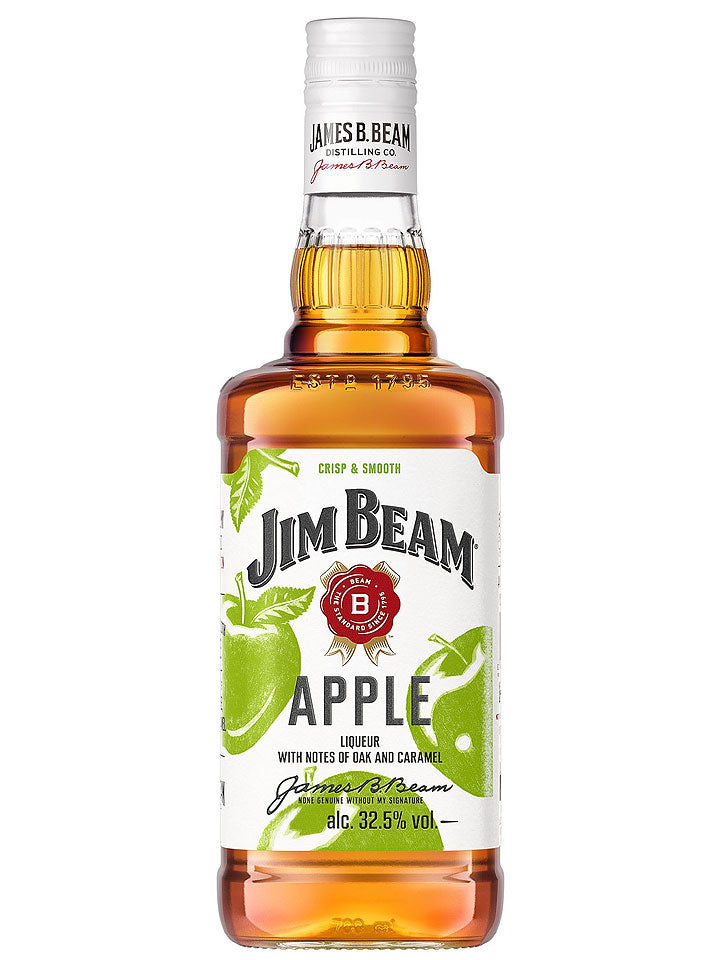 Jim Beam Kentucky Straight Apple Infused Bourbon Liqueur Whiskey 1L